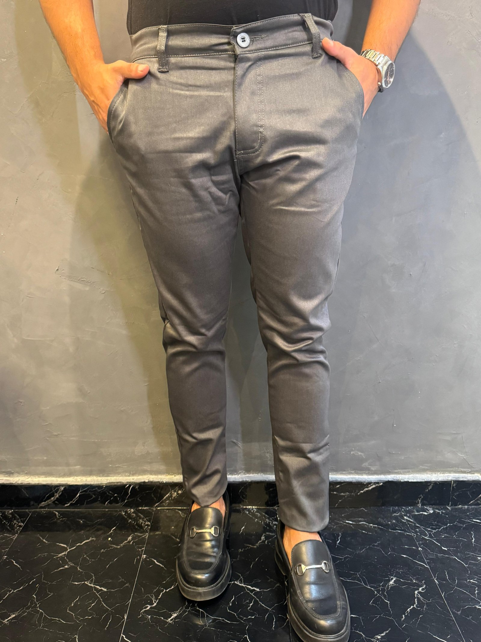 Calça Chino Cinza