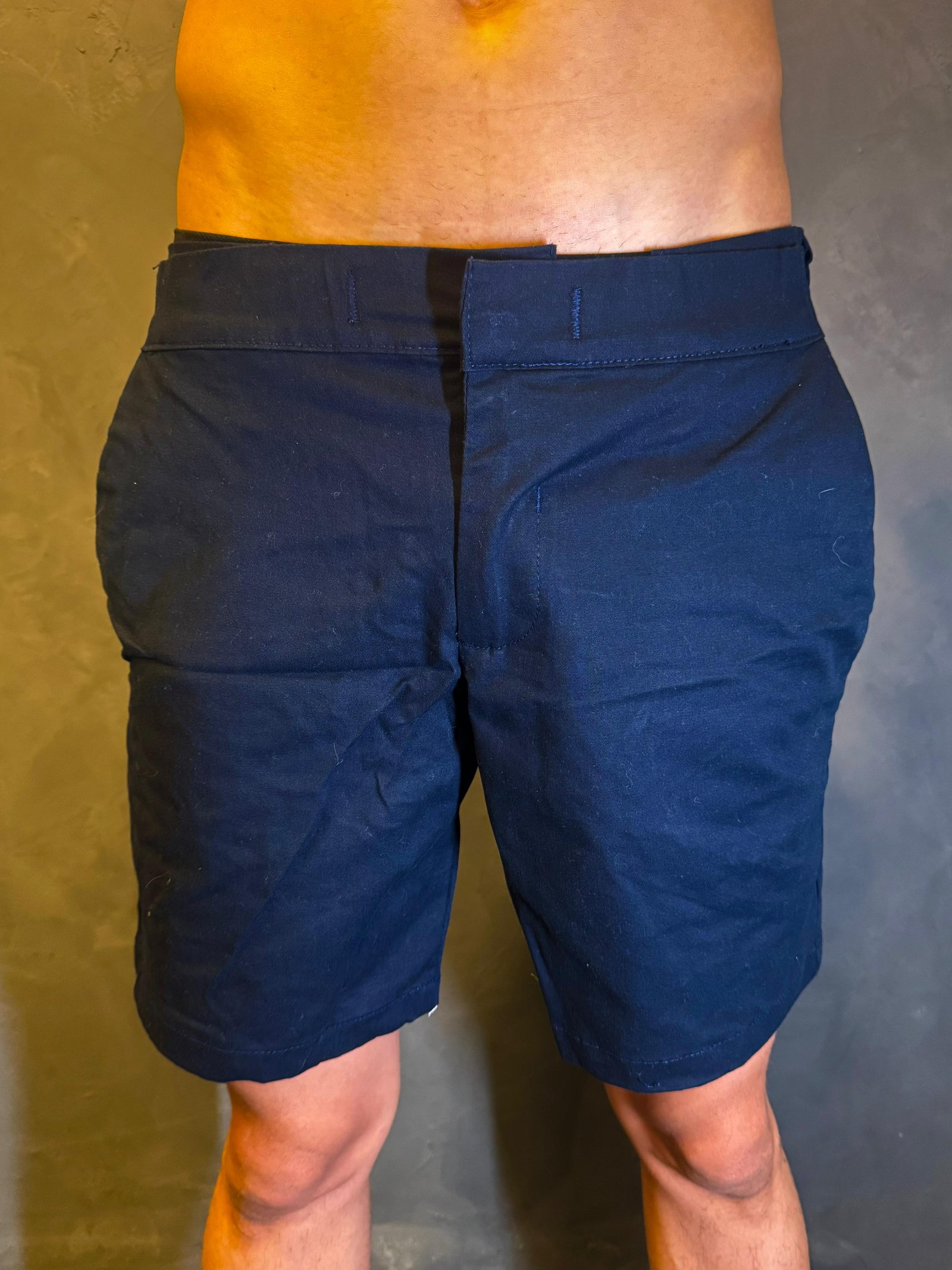 Short Elastic Azul Marinho