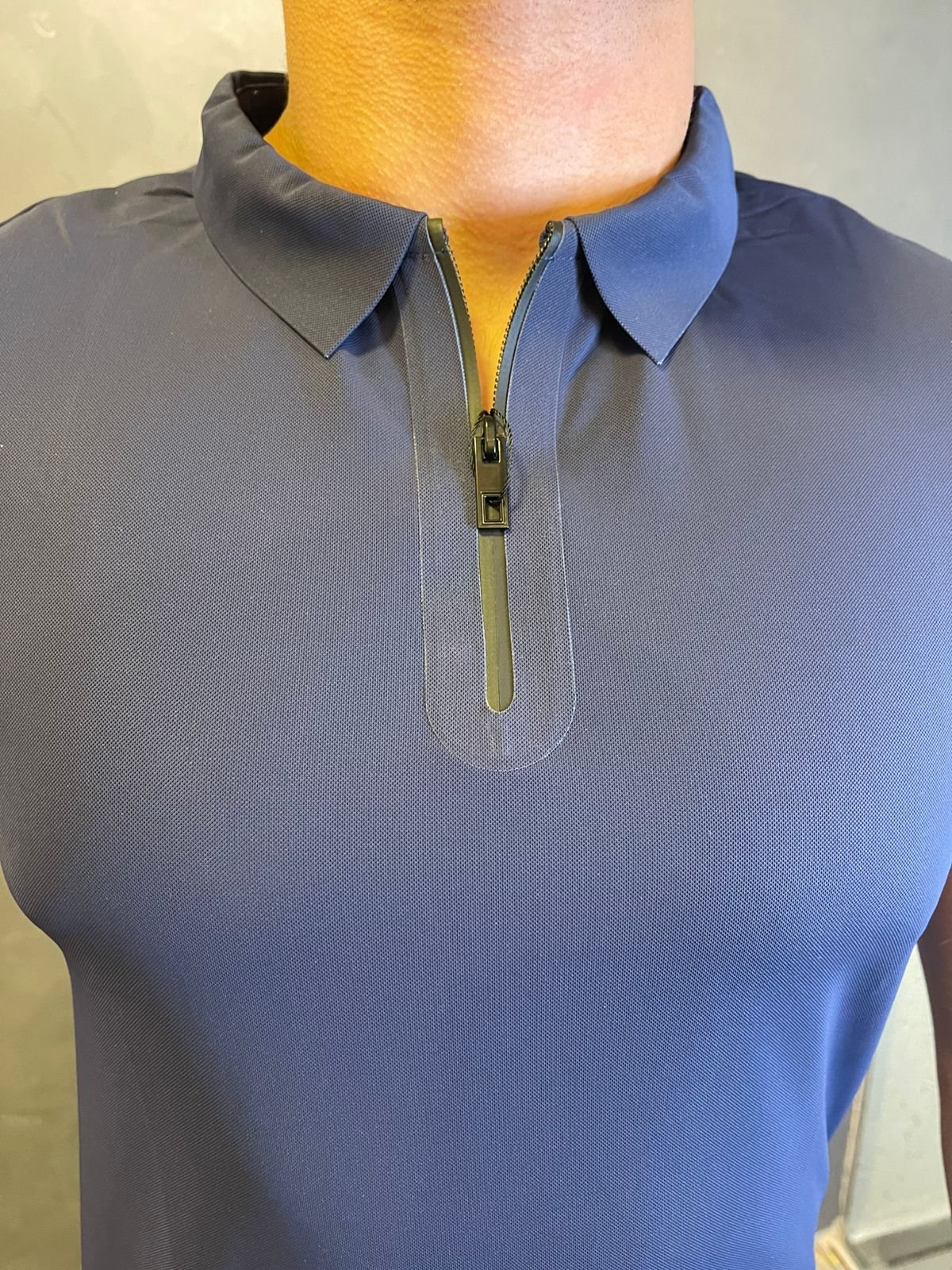 Polo Tech Ziper Marinho - Imagem 2