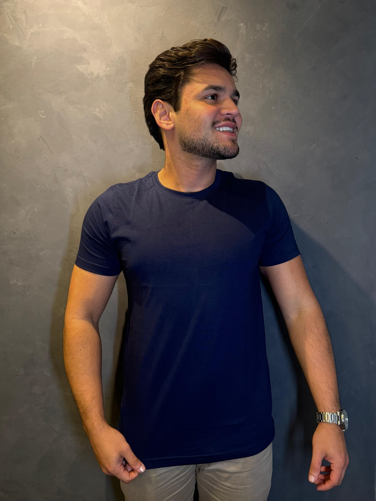 T-Shirt Pima Marinho - Imagem 2