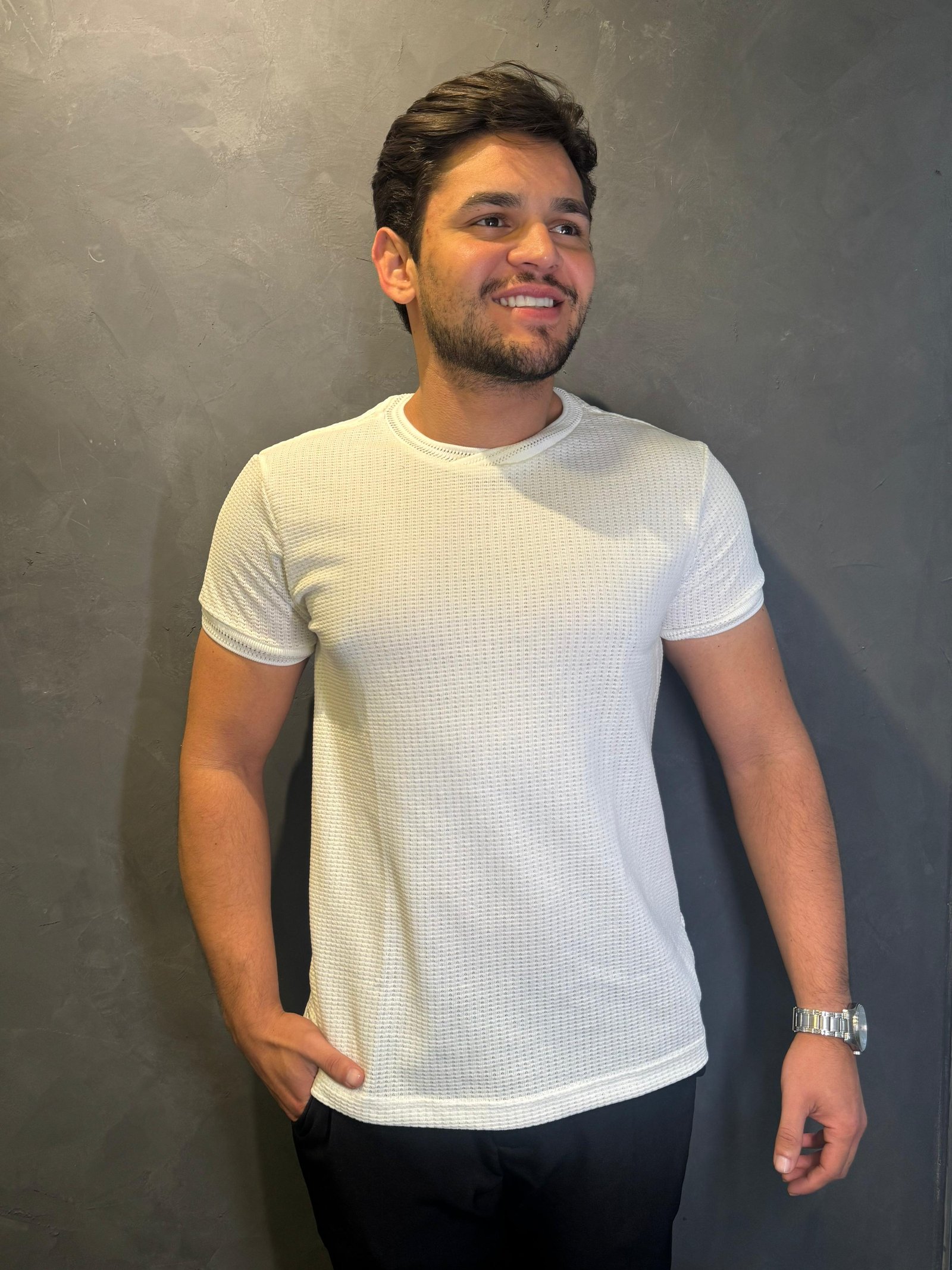 Louse Gola Cruzada Branca